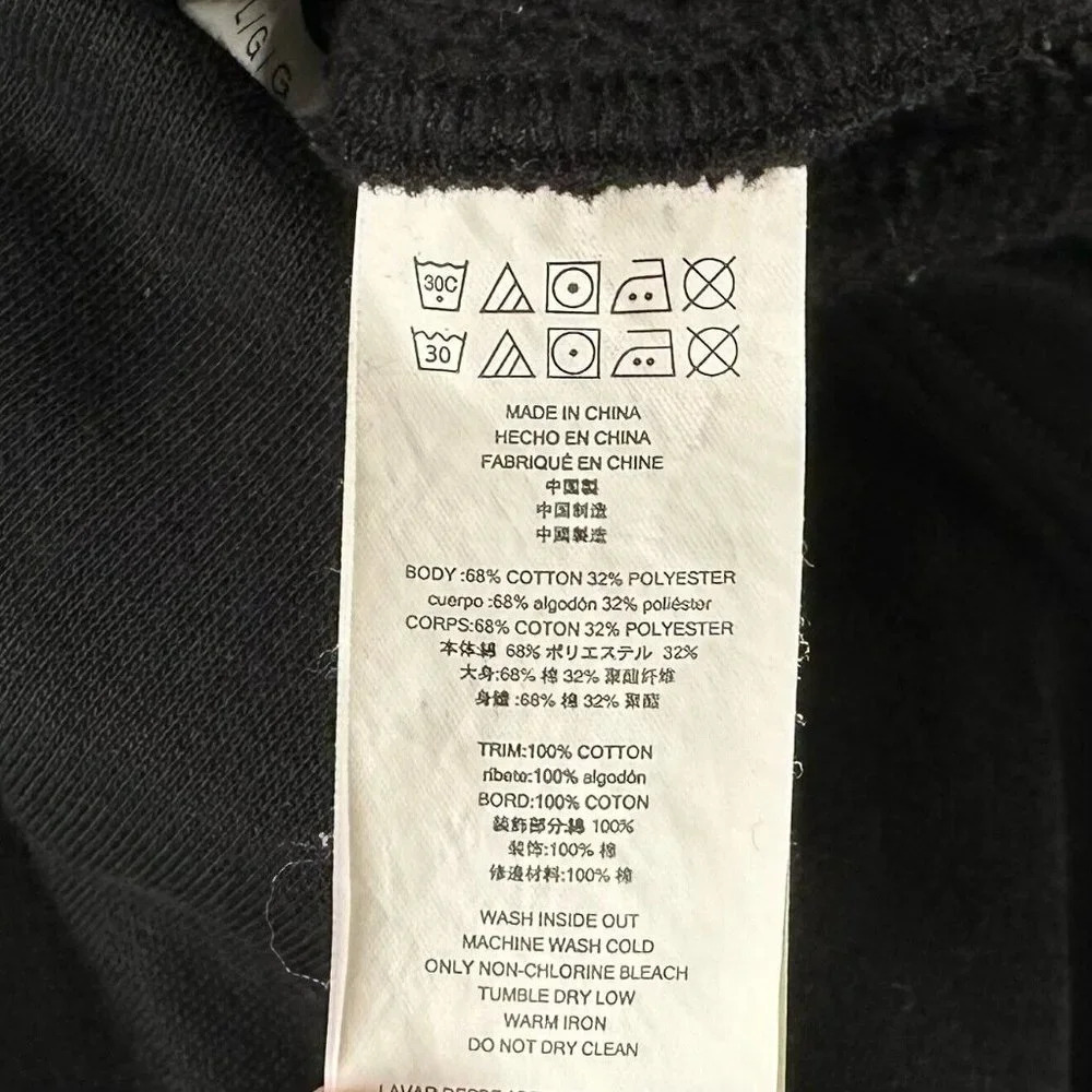Michael Kors Sweatshirt Womens Sz L Fleece Lined 1/4 Zip Pullover Black - Picture 7 of 10